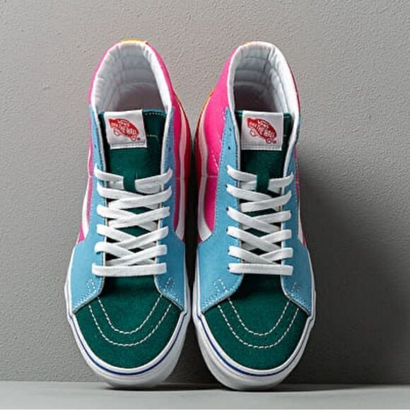 Vans Sneakers Multicolor Canvas Hi Size 10.5 - Picture 1 of 11